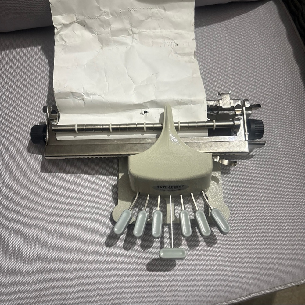 Rare DDR Braille Typewriter – Mechanische Werkstatt Leipzig 1960s